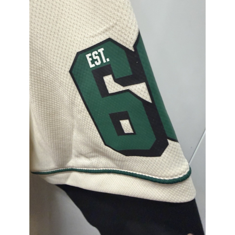 NWT NY Jets NFL Ultra Game Cream Green Black Hoodie Jersey Snaps Size Medium New - Picture 9 of 13